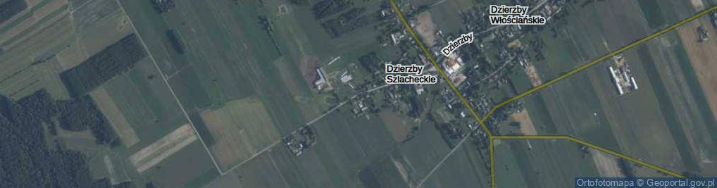 Zdjęcie satelitarne Dzierzby Szlacheckie ul.